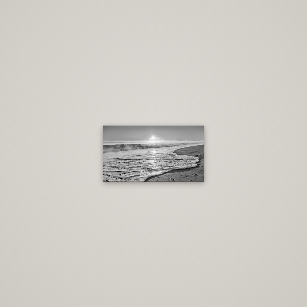Beach Dreams, Whakatāne — No frame, 27×15 cm. New Zealand fine art wall art by Stephen Milner.