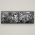 Cathedral of Giants, Ancient Kauri, Dargaville — Basel Black, 198×70 cm. New Zealand fine art wall art by Stephen Milner.