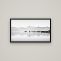 Cook's Elegance, Lake Pukaki — Basel Black, 107×60 cm. New Zealand fine art wall art by Stephen Milner.