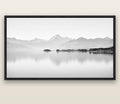 Cook's Elegance, Lake Pukaki — black float frame canvas, 200 × 130 cm. New Zealand fine art landscape wall art by Stephen Milner.