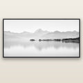 Cook's Elegance, Lake Pukaki — black float frame canvas, 201 × 99 cm. New Zealand fine art landscape wall art by Stephen Milner.