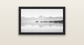 Cook's Elegance, Lake Pukaki — black float frame canvas, 81 × 46 cm. New Zealand fine art landscape wall art by Stephen Milner.