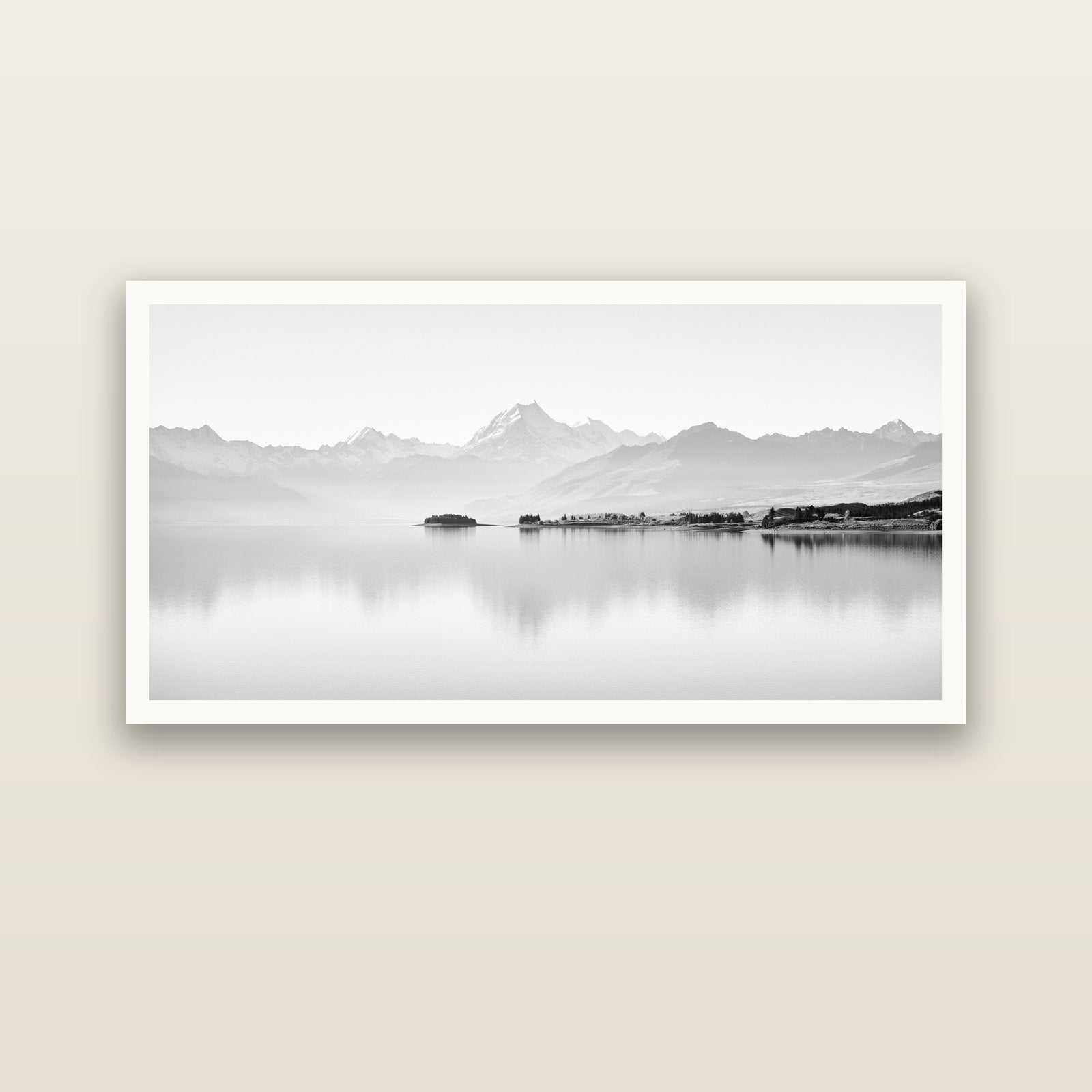 Cook's Elegance, Lake Pukaki — Hahnemühle fine art print, 150 × 75 cm. New Zealand fine art landscape photography by Stephen Milner.