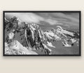 Crown of Cloud, Southern Alps — black float frame canvas, 200 × 130 cm. New Zealand fine art landscape wall art by Stephen Milner.