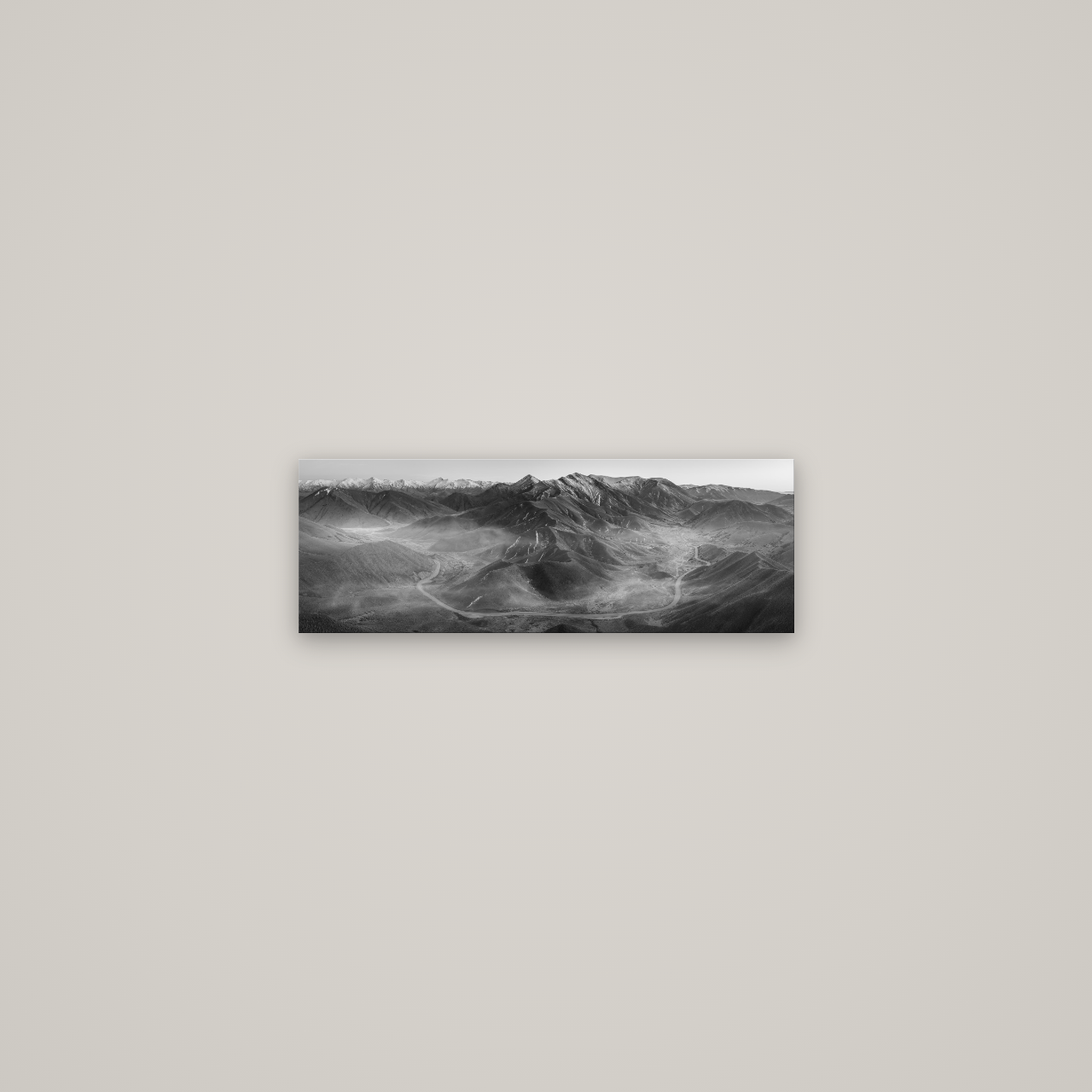 Dawn's Embrace, Lindis Pass Chronicles — No frame, 57×20 cm. New Zealand fine art wall art by Stephen Milner.