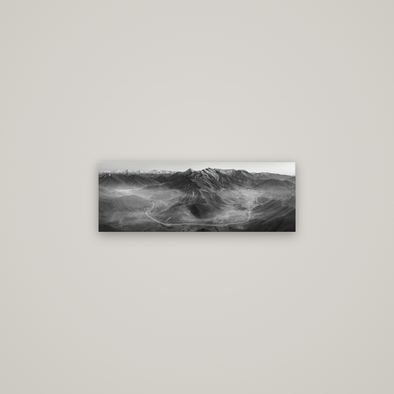 Dawn's Embrace, Lindis Pass Chronicles — No frame, 68×24 cm. New Zealand fine art wall art by Stephen Milner.