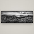 Dawn's Embrace, Otago Peninsula Panorama — Basel Black Matte, 198×70 cm. New Zealand fine art wall art by Stephen Milner.