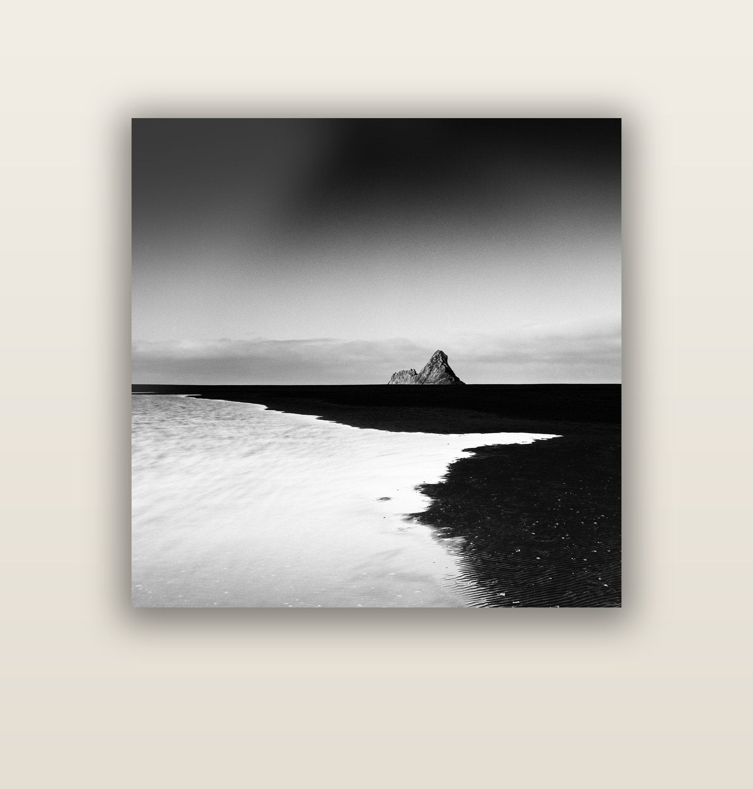Dawns Lost Treasure, Karekare Beach — acrylic glass print, 112 × 112 cm. New Zealand fine art landscape wall art by Stephen Milner.