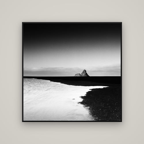 Dawns Lost Treasure, Karekare Beach — Basel Black, 120×120 cm. New Zealand fine art wall art by Stephen Milner.