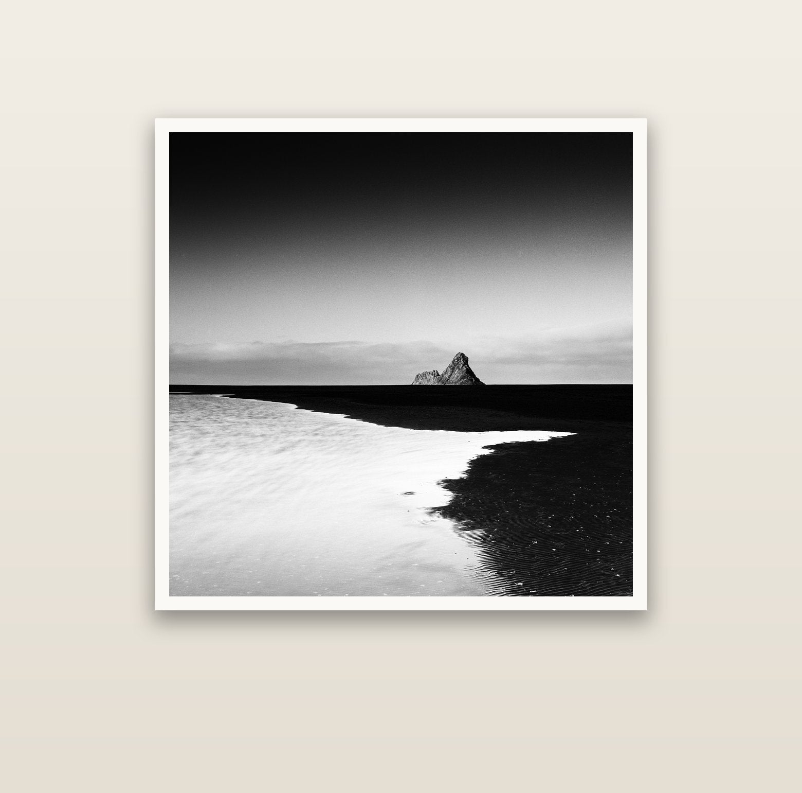Dawns Lost Treasure, Karekare Beach — Hahnemühle fine art print, 100 × 100 cm. New Zealand fine art landscape photography by Stephen Milner.
