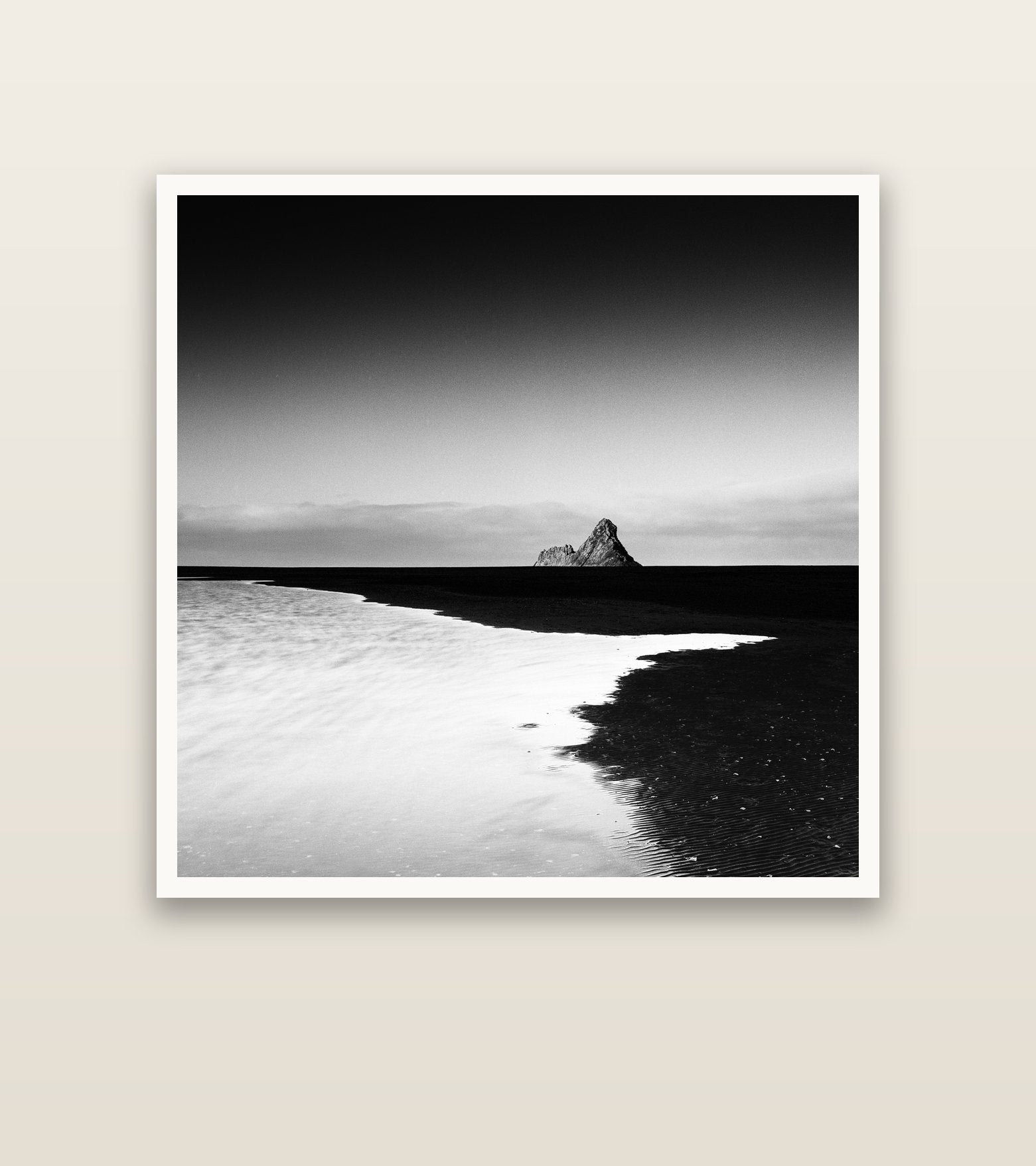Dawns Lost Treasure, Karekare Beach — Hahnemühle fine art print, 127 × 127 cm. New Zealand fine art landscape photography by Stephen Milner.
