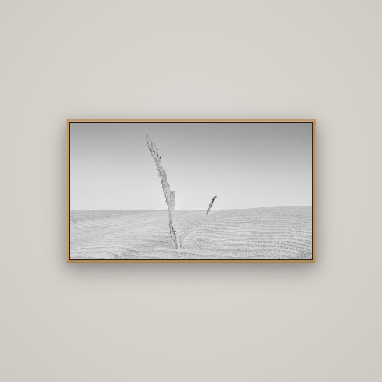 Desert Remnants, Pouto Peninsula, Basel Natural Oak, 107×60 cm. New Zealand fine art wall art by Stephen Milner.