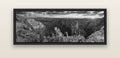 Desert's Symphony, Grand Canyon Sunrise Reverie — black float frame canvas, 152 × 56 cm. New Zealand fine art landscape wall art by Stephen Milner.