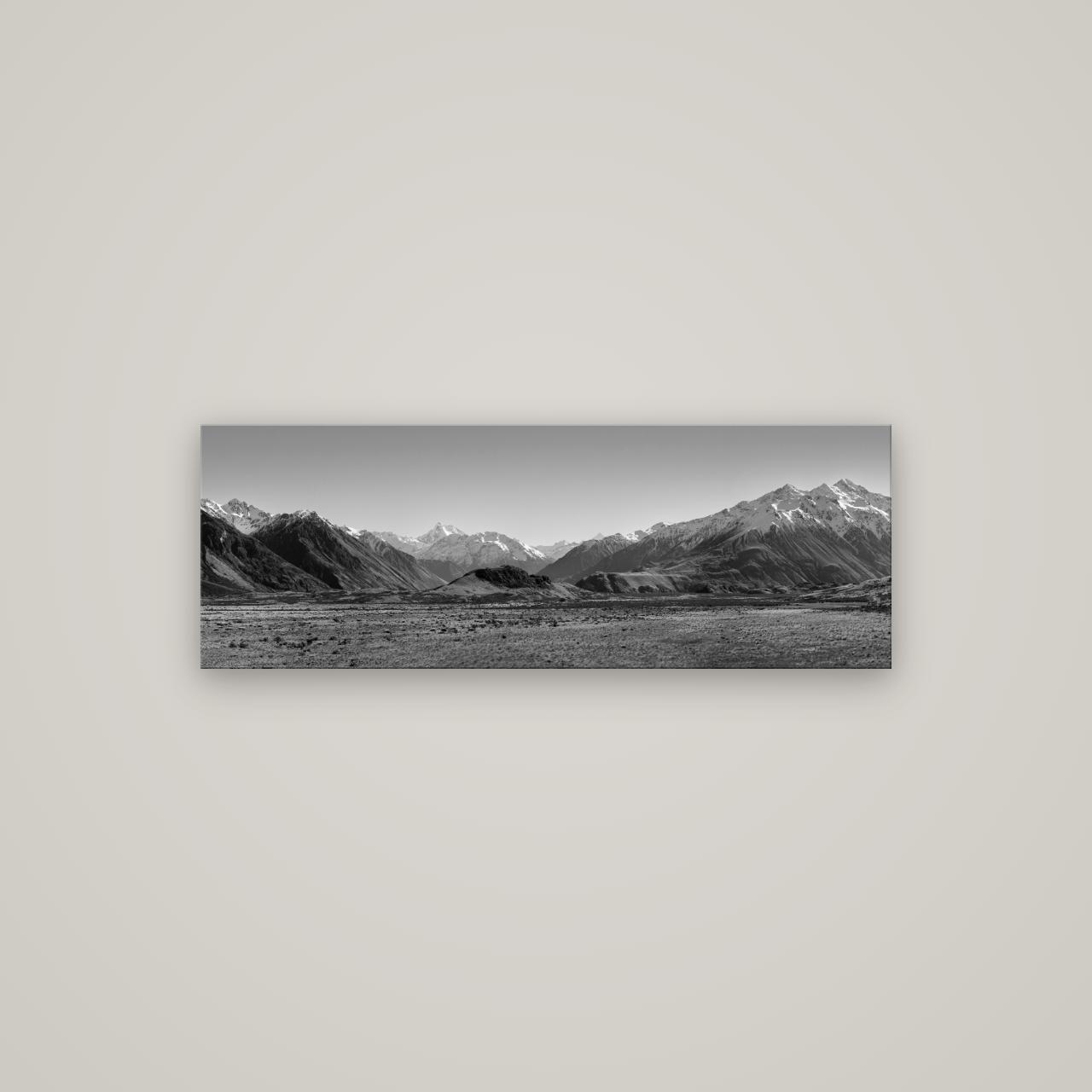 Edoras Unveiled, The Majesty of Mount Sunday — No frame, 113×40 cm. New Zealand fine art wall art by Stephen Milner.
