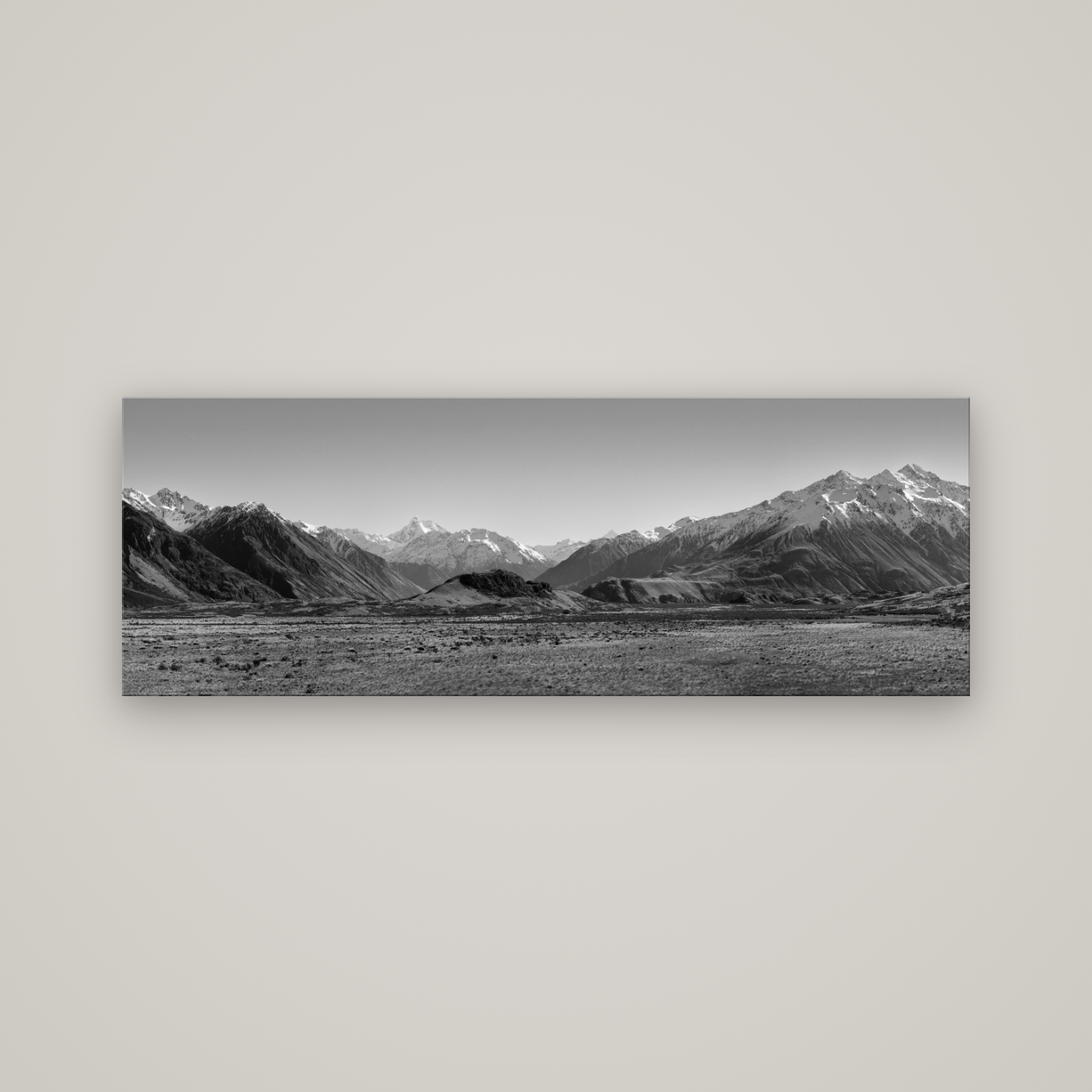 Edoras Unveiled, The Majesty of Mount Sunday — No frame, 170×60 cm. New Zealand fine art wall art by Stephen Milner.