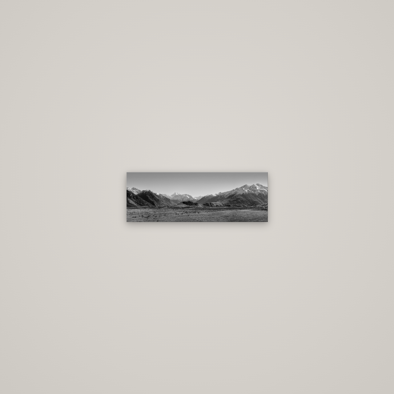 Edoras Unveiled, The Majesty of Mount Sunday — No frame, 34×12 cm. New Zealand fine art wall art by Stephen Milner.
