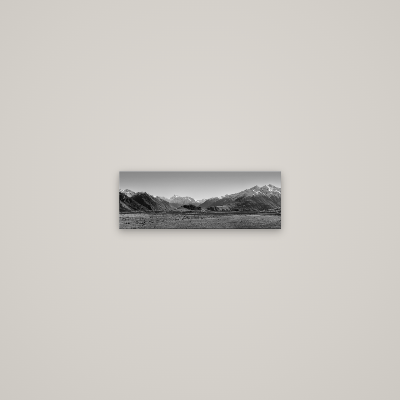 Edoras Unveiled, The Majesty of Mount Sunday — No frame, 45×16 cm. New Zealand fine art wall art by Stephen Milner.