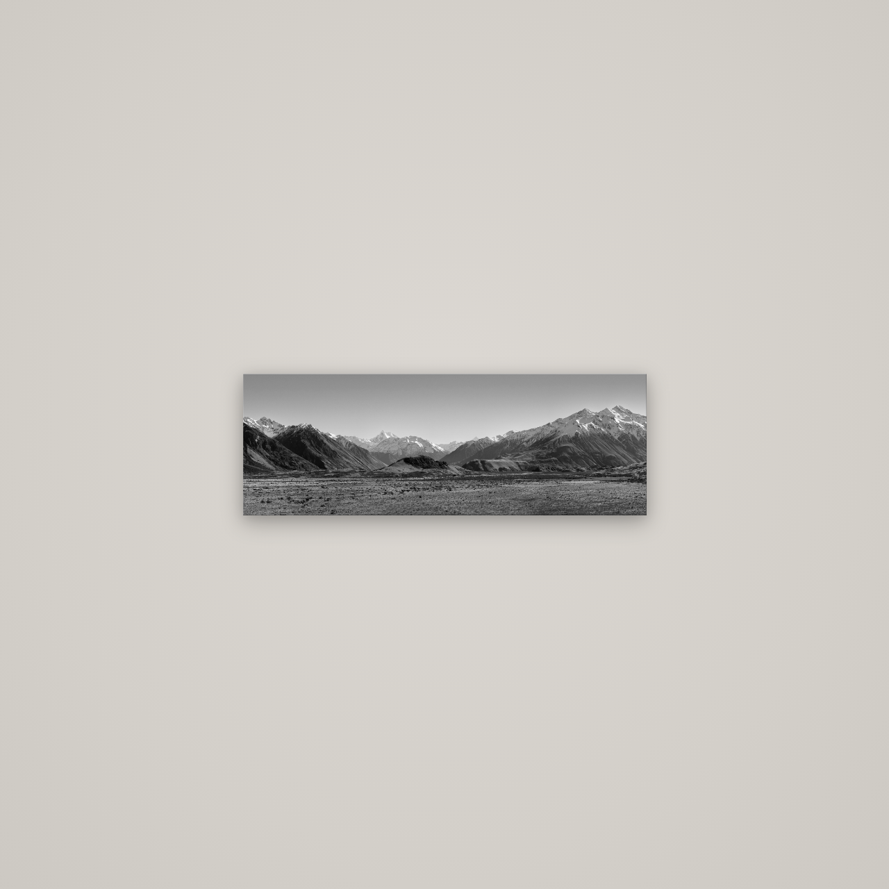 Edoras Unveiled, The Majesty of Mount Sunday — No frame, 57×20 cm. New Zealand fine art wall art by Stephen Milner.