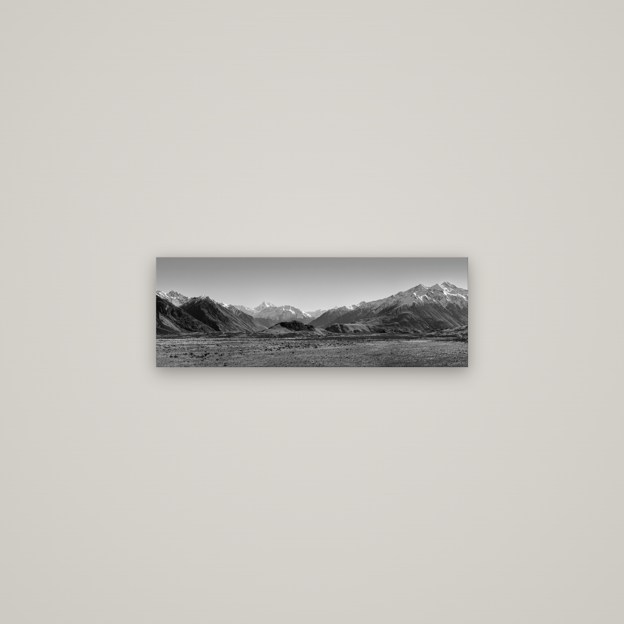 Edoras Unveiled, The Majesty of Mount Sunday — No frame, 68×24 cm. New Zealand fine art wall art by Stephen Milner.
