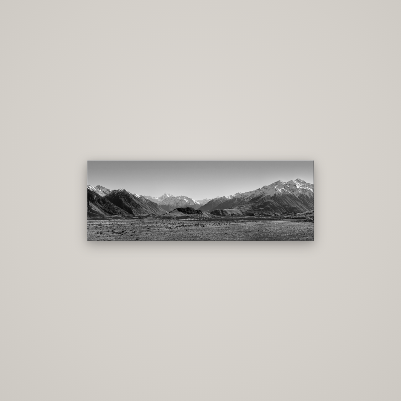 Edoras Unveiled, The Majesty of Mount Sunday — No frame, 85×30 cm. New Zealand fine art wall art by Stephen Milner.