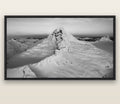 Elysian Majesty, Mount Aspiring's Evening Embrace — black float frame canvas, 200 × 130 cm. New Zealand fine art landscape wall art by Stephen Milner.