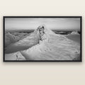 Elysian Majesty, Mount Aspiring's Evening Embrace — black float frame canvas, 200 × 130 cm. New Zealand fine art landscape wall art by Stephen Milner.