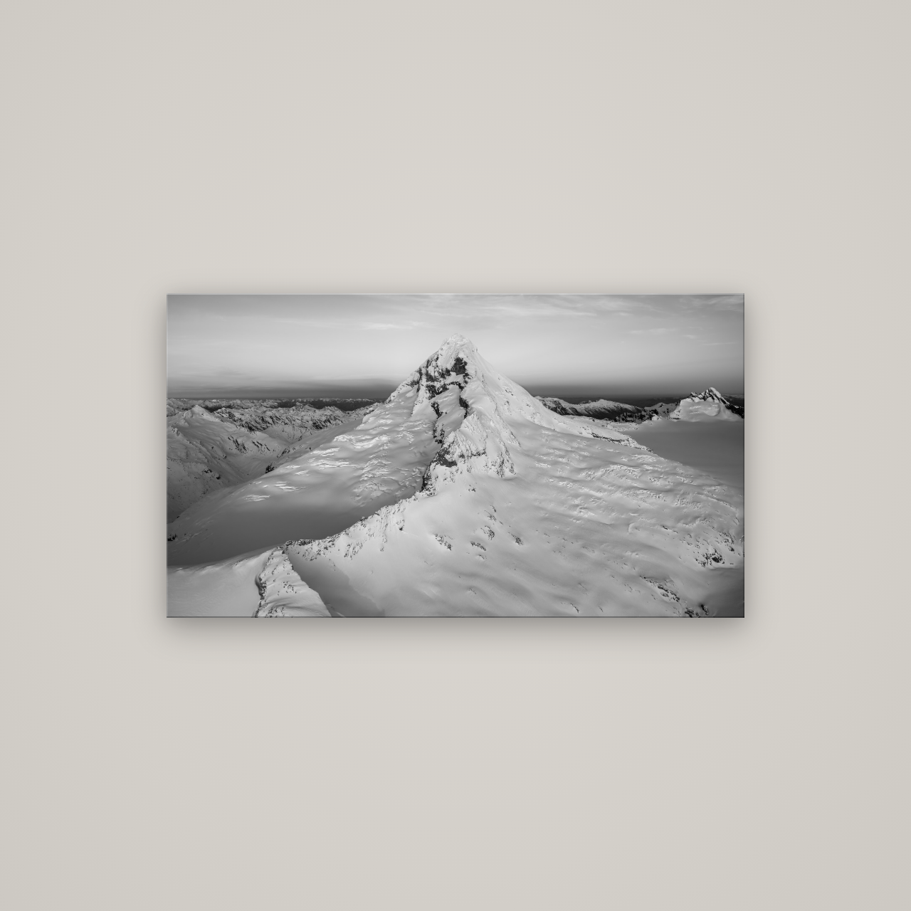 Elysian Majesty, Mount Aspiring's Evening Embrace — No frame, 107×60 cm. New Zealand fine art wall art by Stephen Milner.