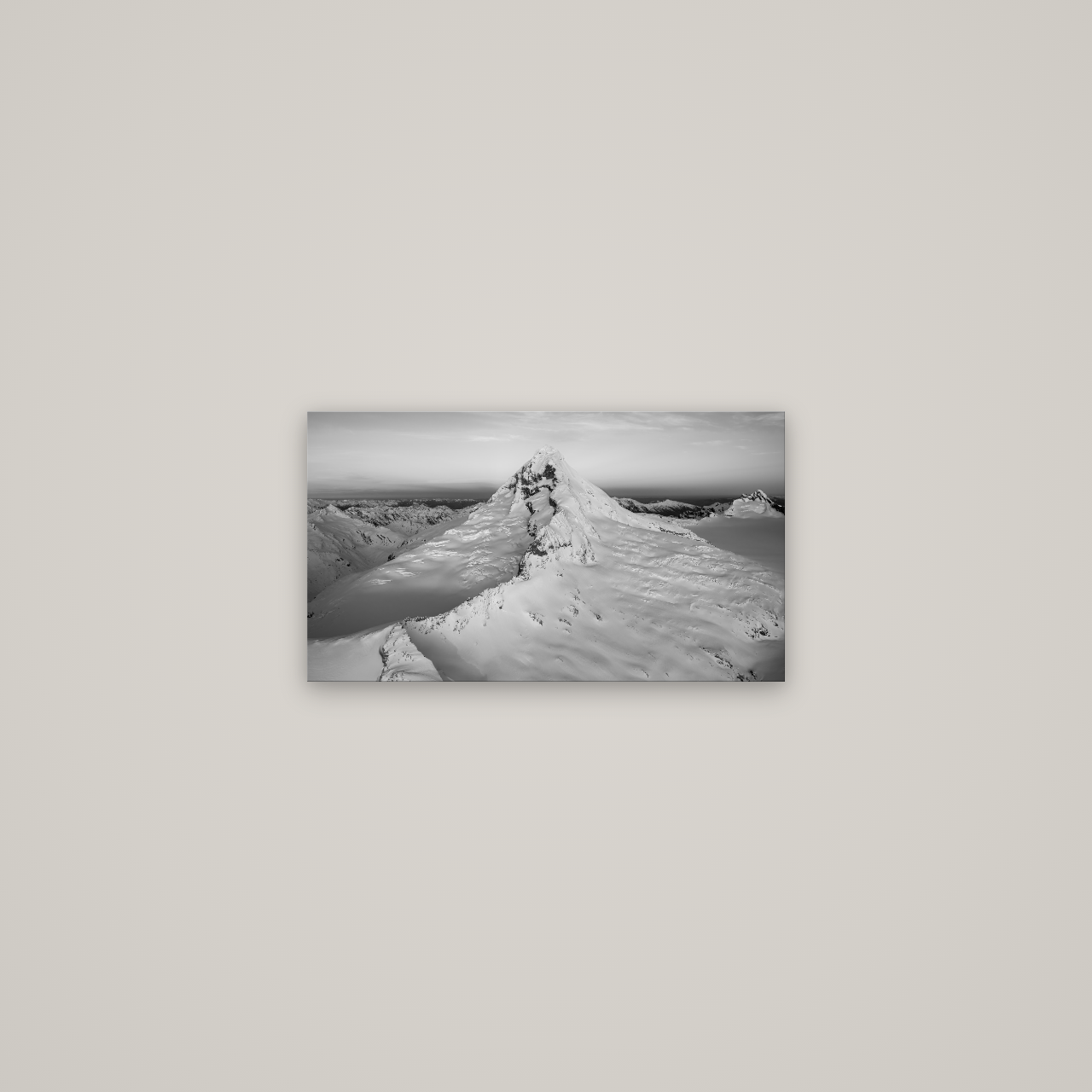 Elysian Majesty, Mount Aspiring's Evening Embrace — No frame, 53×30 cm. New Zealand fine art wall art by Stephen Milner.