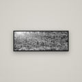 Enchanted Reverie, Tall Ferns' Embrace — Basel Black, 113×40 cm. New Zealand fine art wall art by Stephen Milner.