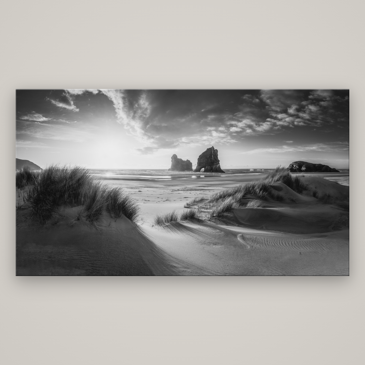 Eternal Beauty, Wharariki's Archway Secrets — No frame, 196×110 cm. New Zealand fine art wall art by Stephen Milner.