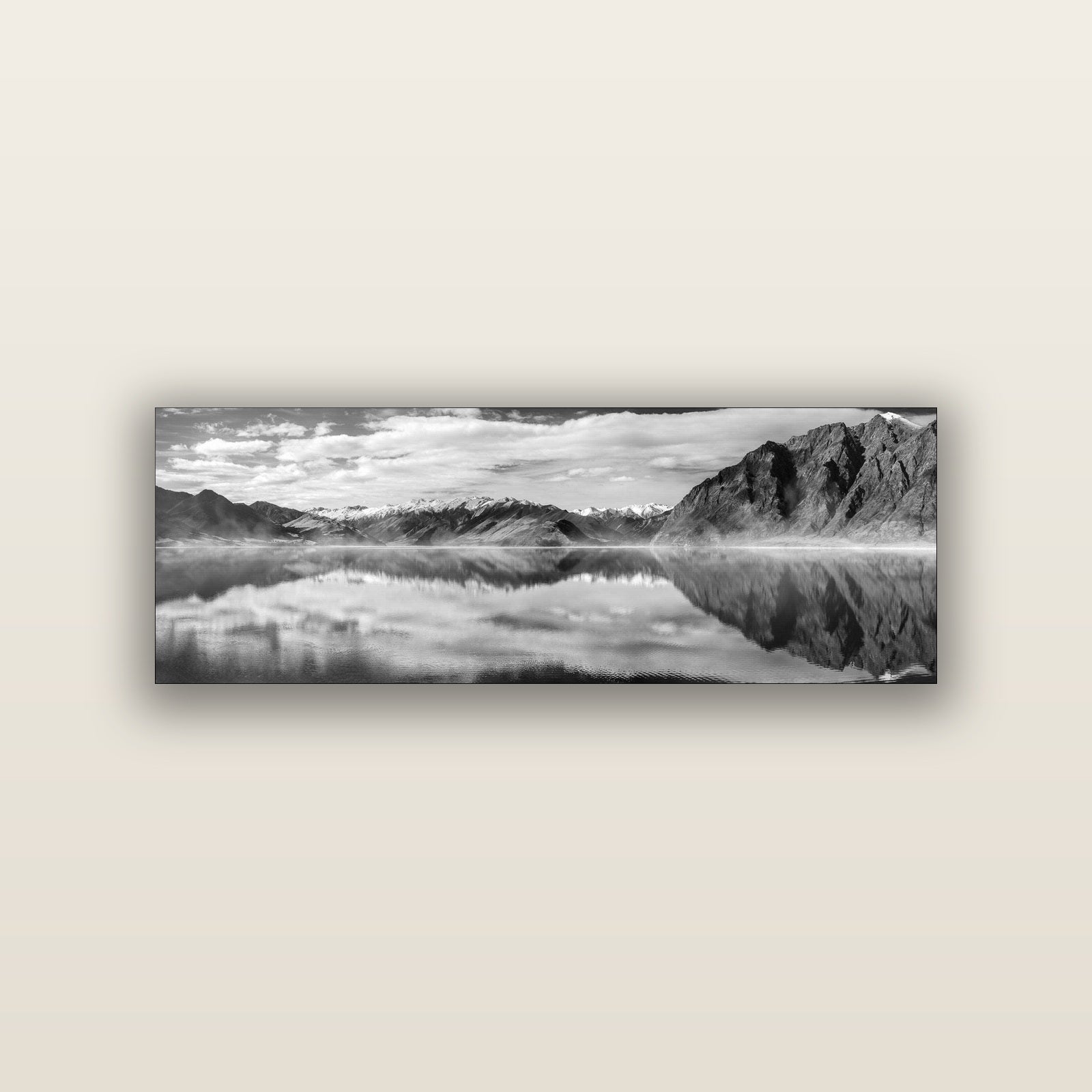 Ethereal Echoes, Lake Hāwea — acrylic panel print, small 76 × 25 cm. New Zealand fine art landscape wall art by Stephen Milner.