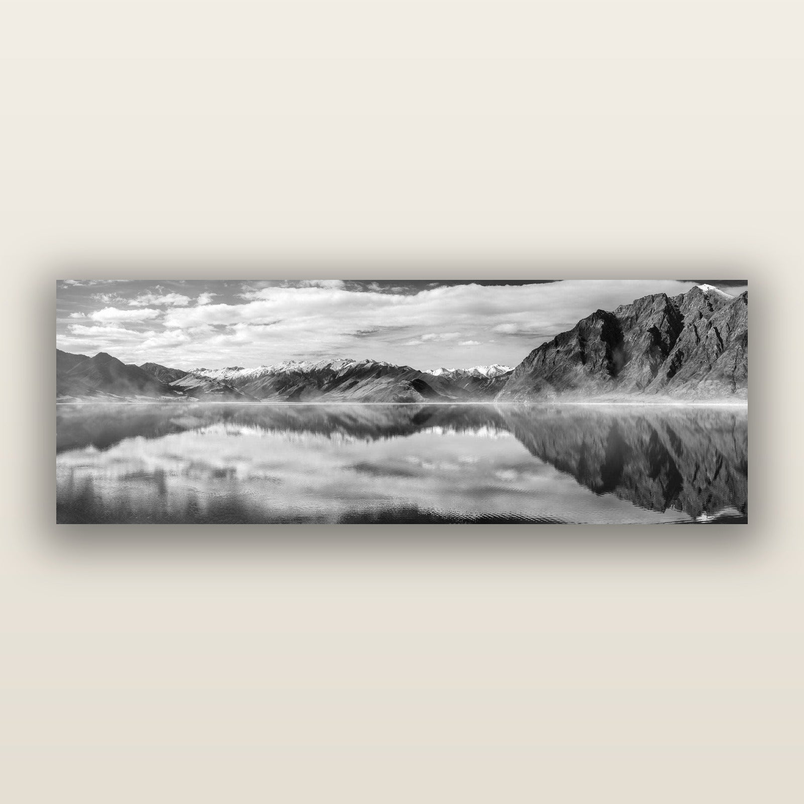 Ethereal Echoes, Lake Hāwea, frameless acrylic glass print. New Zealand fine art landscape photography by Stephen Milner.