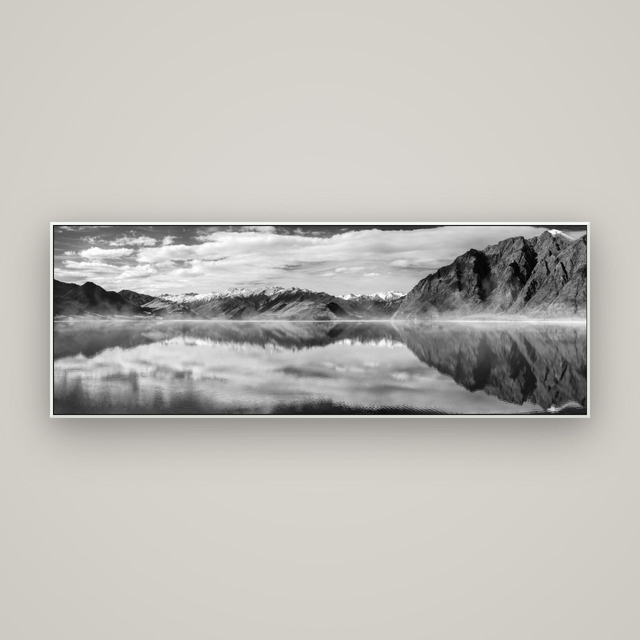 Ethereal Echoes, Lake Hāwea — ArtBox White, 170×60 cm. New Zealand fine art wall art by Stephen Milner.
