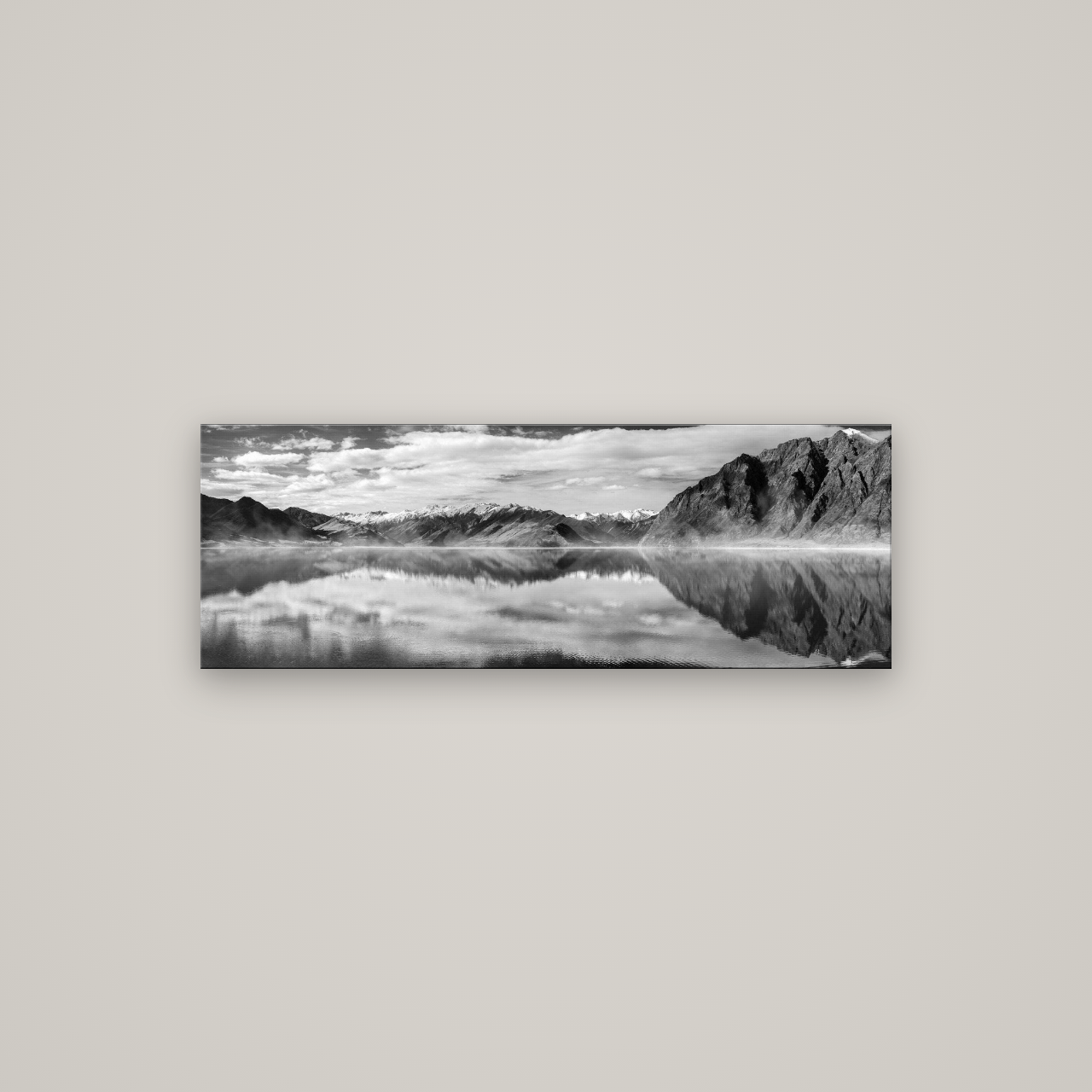 Ethereal Echoes, Lake Hāwea — No frame, 113×40 cm. New Zealand fine art wall art by Stephen Milner.