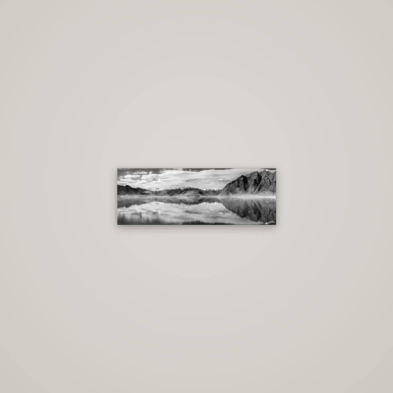 Ethereal Echoes, Lake Hāwea — No frame, 45×16 cm. New Zealand fine art wall art by Stephen Milner.
