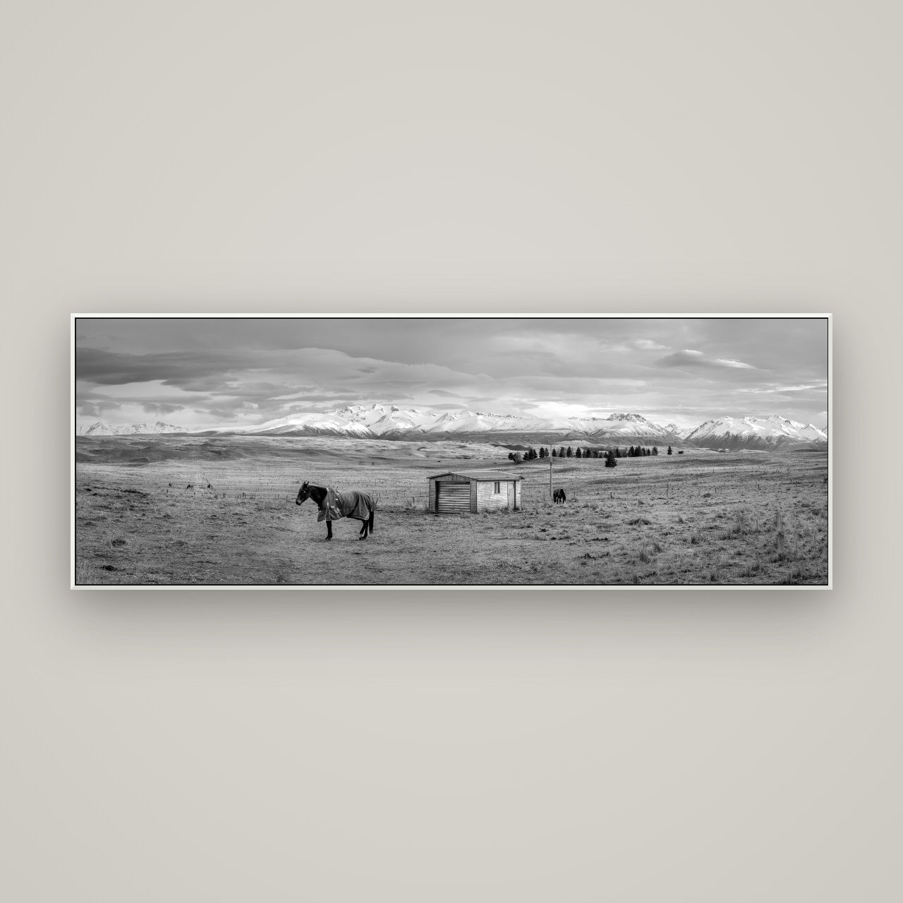 Ethereal Morning, Ben Ohau's Awakening — ArtBox White, 170×60 cm. New Zealand fine art wall art by Stephen Milner.