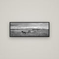 Ethereal Morning, Ben Ohau's Awakening — Basel Black, 113×40 cm. New Zealand fine art wall art by Stephen Milner.