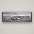 Ethereal Morning, Ben Ohau's Awakening — Basel Black Matte, 198×70 cm. New Zealand fine art wall art by Stephen Milner.