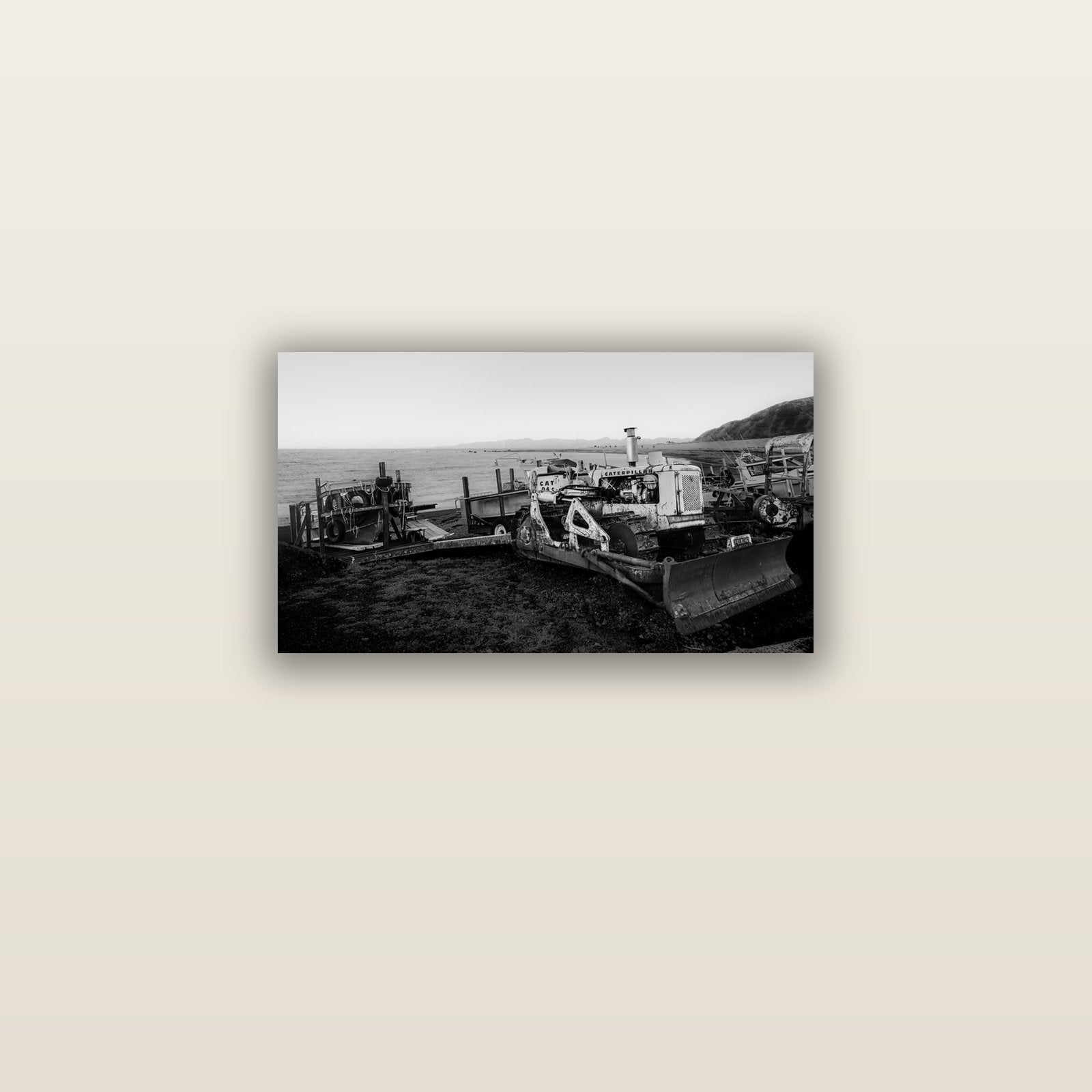 Fishing Fleet, Cape Palliser — acrylic glass print, 61 × 30 cm. New Zealand fine art landscape wall art by Stephen Milner.