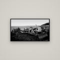 Fishing Fleet, Cape Palliser — Basel Black, 107×60 cm. New Zealand fine art wall art by Stephen Milner.