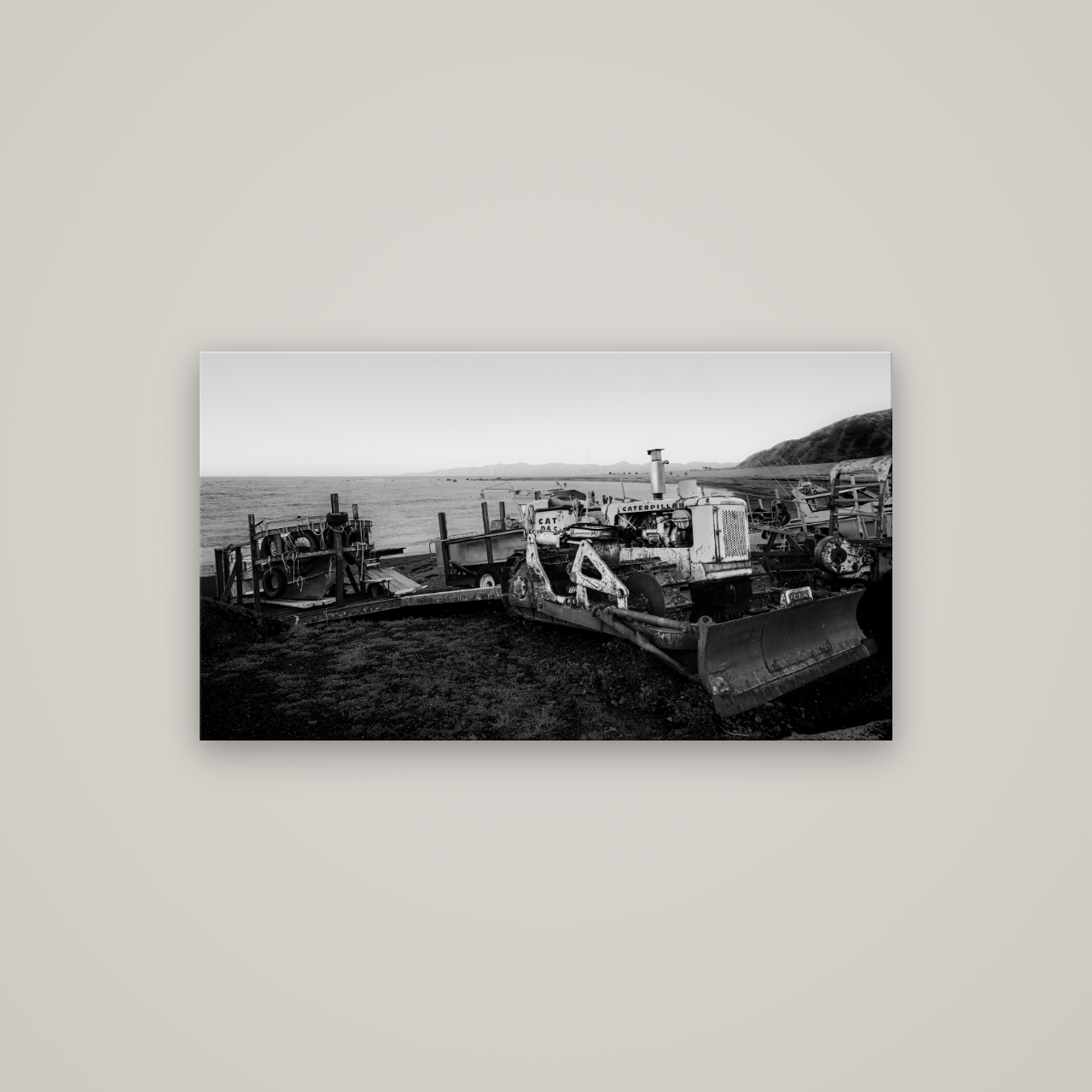 Fishing Fleet, Cape Palliser — No frame, 107×60 cm. New Zealand fine art wall art by Stephen Milner.