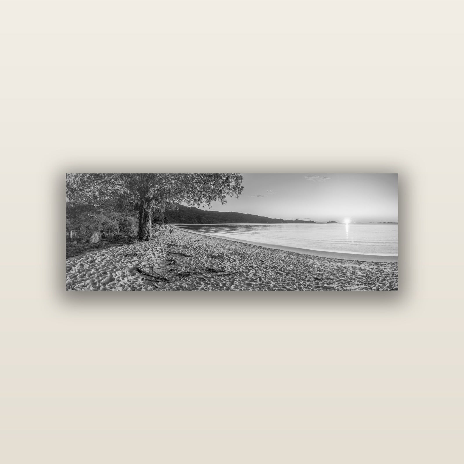Gateway to Dawn, Abel Tasman — acrylic panel print, small 76 × 25 cm. New Zealand fine art landscape wall art by Stephen Milner.