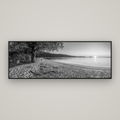 Gateway to Dawn, Abel Tasman — Basel Black Matte, 198×70 cm. New Zealand fine art wall art by Stephen Milner.
