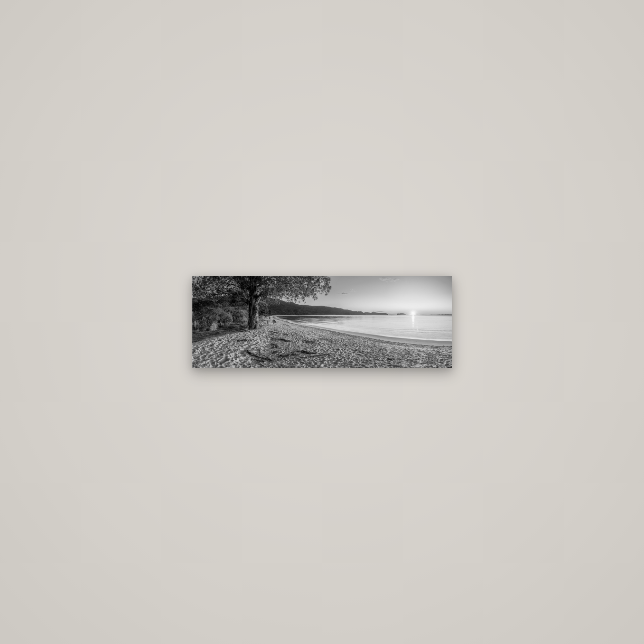 Gateway to Dawn, Abel Tasman — No frame, 45×16 cm. New Zealand fine art wall art by Stephen Milner.