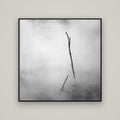 Ghostly Remains, Rotorua — Basel Black, 120×120 cm. New Zealand fine art wall art by Stephen Milner.