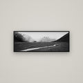Godley's Storm, Mount Cook National Park — Basel Black, 113×40 cm. New Zealand fine art wall art by Stephen Milner.