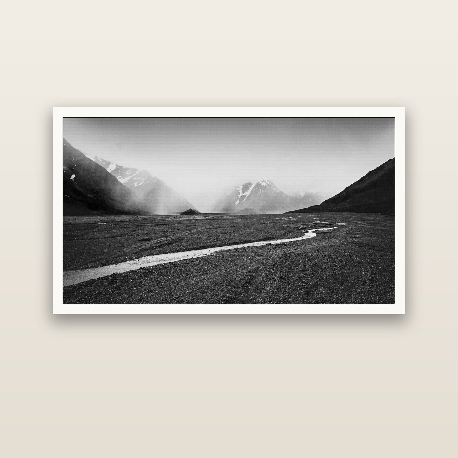 Godley's Storm, Mount Cook National Park — Hahnemühle fine art print, 150 × 75 cm. New Zealand fine art landscape photography by Stephen Milner.