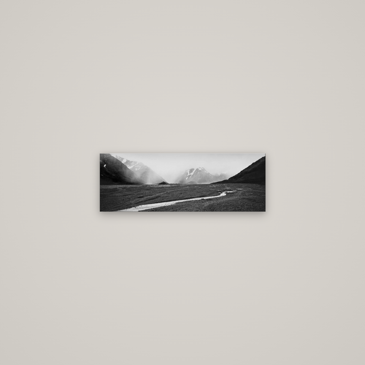 Godley's Storm, Mount Cook National Park — No frame, 57×20 cm. New Zealand fine art wall art by Stephen Milner.