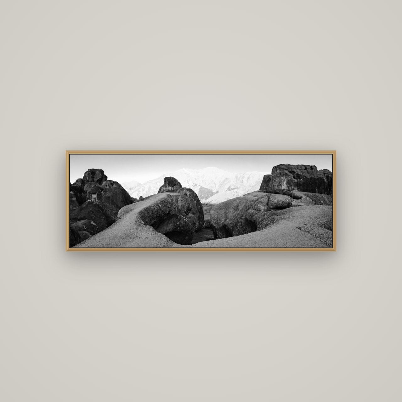Guardians of Stone, Castle Hill, Basel Natural Oak, 113×40 cm. New Zealand fine art wall art by Stephen Milner.