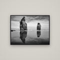 Guardians of the Ocean, Taranaki — Basel Black, 107×80 cm. New Zealand fine art wall art by Stephen Milner.